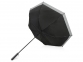 Зонт-трость «Reflect», черный, купол-эпонж 190T с водоотталкивающей пропиткой; каркас- сталь; спицы- фибергласс; ручка- пластик с покрытием soft-touch - 2