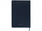 Блокнот А5 классический, темно-синий, картон с покрытием из бумаги, имитирующей кожу - 5