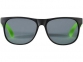 Очки солнцезащитные «Retro», черный/неоновый зеленый, пластик - 1