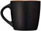 Керамическая чашка «Riviera», черный/оранжевый, керамика - 3