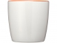 Керамическая чашка «Aztec», белый/оранжевый, керамика - 1