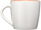 Керамическая чашка «Aztec», белый/оранжевый, керамика - 3