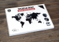 Деревянная карта мира World Map Wall Decoration Small, черная - 4