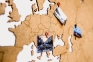 Деревянная карта мира World Map Wall Decoration Large, коричневая - 3