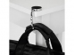 Держатель для сумки «Atlantis», серебристый/черный, цинковый сплав, черная вставка- кожзам - 1