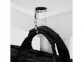 Держатель для сумки «Atlantis», серебристый/черный, цинковый сплав, черная вставка- кожзам - 3