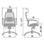 Эргономическое офисное кресло Metta SAMURAI SL-2.03 (Цвет обивки:Бежевый, Цвет каркаса:Серебро) - 4