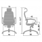 Эргономическое офисное кресло Metta SAMURAI K-2.03 (Цвет обивки:Черный, Цвет каркаса:Серебро) - 3