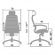 Эргономическое офисное кресло Metta SAMURAI KL-2.03 (Цвет обивки:Бежевый, Цвет каркаса:Серебро) - 4
