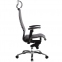 Эргономическое офисное кресло Metta SAMURAI K-3.03 (Цвет обивки:Темно коричневый, Цвет каркаса:Серебро) - 2