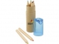 Набор карандашей «Тук», натуральный/голубой, дерево/картон/АБС пластик - 1