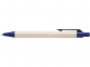 Блокнот А7 «Zuse» с ручкой, натуральный/синий, переработанная бумага - 3