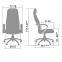 Офисное кресло Metta LK-11 (Цвет обивки:Темно бордовый) - 3