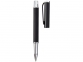 Ручка металлическая роллер «Pedova», черный/серебристый, металл/кожа ПУ - 2