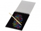 Цветной набор «Scratch»: блокнот, деревянная ручка, белый, натуральный, бумага - 1
