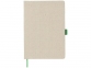 Блокнот А5 «Luna Canvas», натуральный/зеленый, хлопковый холст - 2