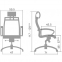 Офисное кресло Metta SkyLine KN-2 с 3D подголовником (Цвет обивки:Белый лебедь, Цвет каркаса:Серебро) - 2