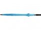 Зонт-трость «Yfke», голубой/черный, полиэстер/металл/стекловолокно/ЕВА - 2