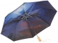 Зонт складной «Clear night sky», черный/темно-синий, полиэстер, металл, дерево - 2