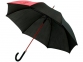 Зонт-трость «Lucy», черный/красный, полиэстер, металл, ЭВА - 1