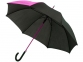 Зонт-трость «Lucy», черный/фуксия, полиэстер, металл, ЭВА - 1