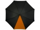 Зонт-трость «Lucy», черный/оранжевый, полиэстер, металл, ЭВА - 2