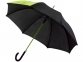 Зонт-трость «Lucy», черный/лайм, полиэстер, металл, ЭВА - 1