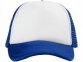 Бейсболка «Trucker», ярко-синий/белый, полиэстер, поролон - 1