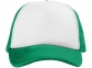 Бейсболка «Trucker», зеленый/белый, полиэстер, поролон - 1