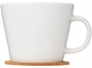 Набор чашек с костерами «Hartley», белый, светло-коричневый, керамика - 4