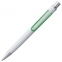 Ручка шариковая Clamp, белая с зеленым - 4