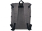 Рюкзак «Hudson» для ноутбука 15,6", серый/черный, мешковина 542 г/м2, хлопок, искусственная кожа - 1