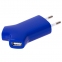 Сетевое зарядное устройство с двумя USB-выходами, синее - 1