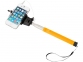 Монопод проводной «Wire Selfie», оранжевый/черный/серебристый, силикон/сталь/ПВХ - 2