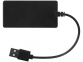 USB Hub на 4 порта «Brick», черный, АБС пластик - 1