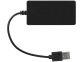 USB Hub на 4 порта «Brick», черный, АБС пластик - 4
