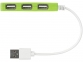 USB Hub на 4 порта «Brick», лайм, АБС пластик - 5