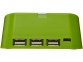 Подставка для телефона-USB Hub «Hopper», лайм/белый, АБС пластик - 1