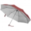 Зонт складной Silverlake, бордовый с серебристым - 2