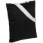 Холщовая сумка BrighTone, черная с белыми ручками - 2