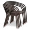 Комплект плетеной мебели T282ANS/Y137C-W53 Brown 3Pcs - 1