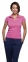 Рубашка поло женская без пуговиц Pretty 220 ярко-розовая - 1