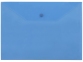 Папка-конверт А4, синий прозрачный, пластик - 2