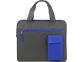 Конференц сумка для документов «Session», серый/синий, полиэстер 600D, рипстоп 5мм - 1