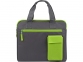 Конференц сумка для документов «Session», серый/зеленый, полиэстер 600D, рипстоп 5мм - 1