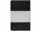 Блокнот А6, черный, картон с покрытием из бумаги, имитирующей кожу - 1