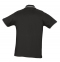 Рубашка поло мужская с контрастной отделкой Practice 270 черная - 1