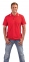 Рубашка поло мужская с контрастной отделкой Practice 270, красный/белый - 5