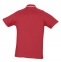 Рубашка поло мужская с контрастной отделкой Practice 270, красный/белый - 1