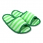 Тапочки женские массажные полипропиленовые бело-зелёные для бани и сауны - 2